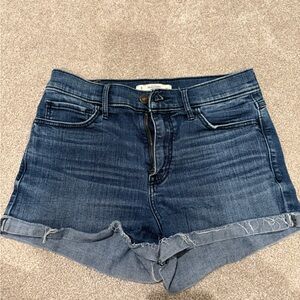 Abercrombie & Fitch Dark Blue Denim Cutoff Shorts